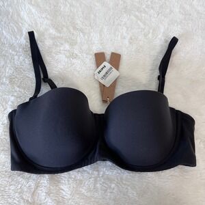 Skims  Women's Fits Everybody Strapless Bra Onyx Black Size 34B BA-BAN-9055 NWT